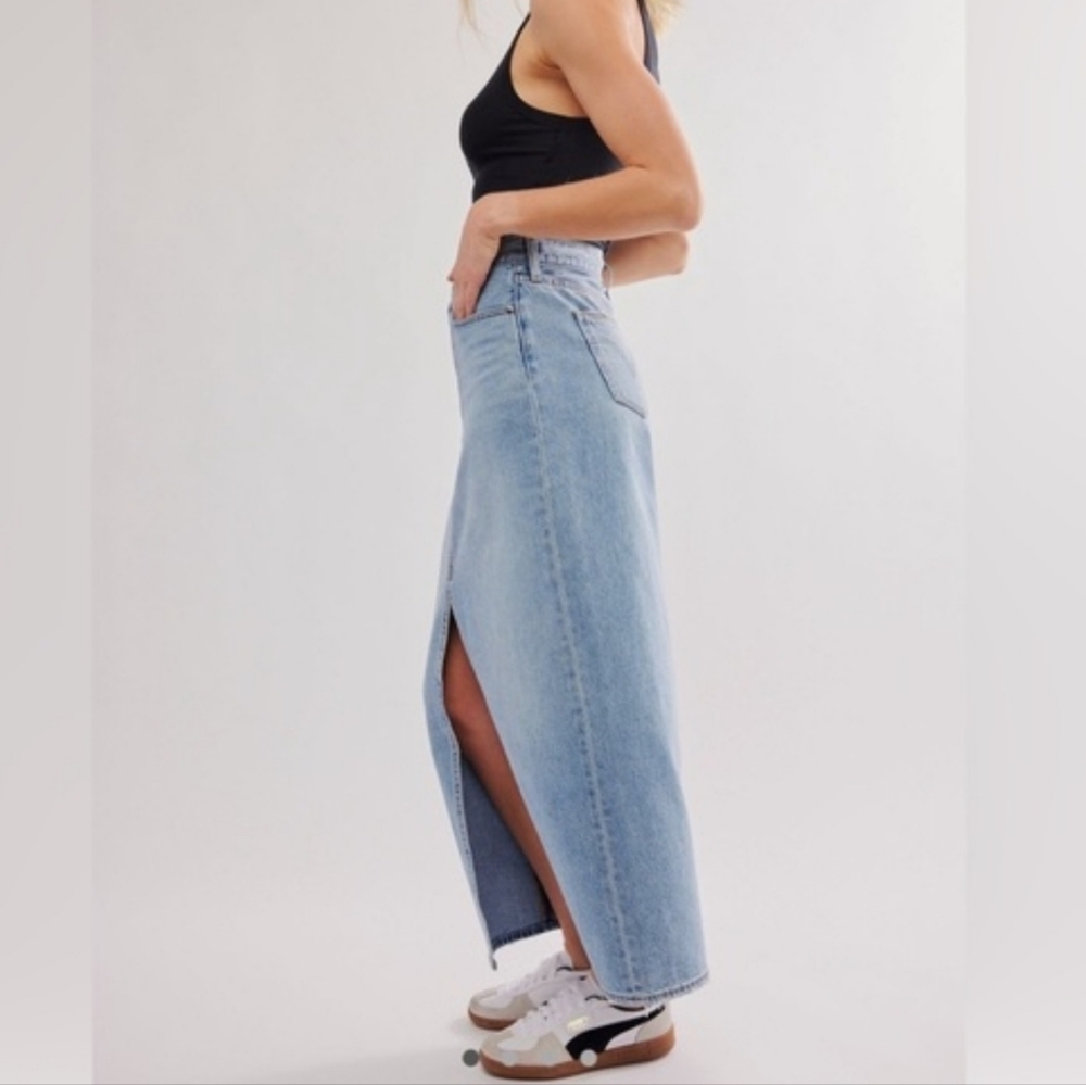 Still Here Lima Denim Skirt